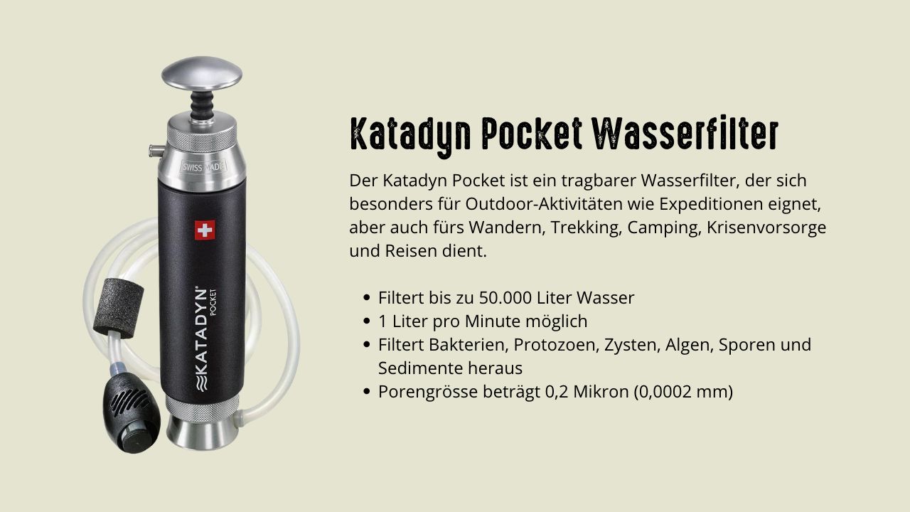 Katadyn Pocket Wasserfilter Fakten Uebersicht