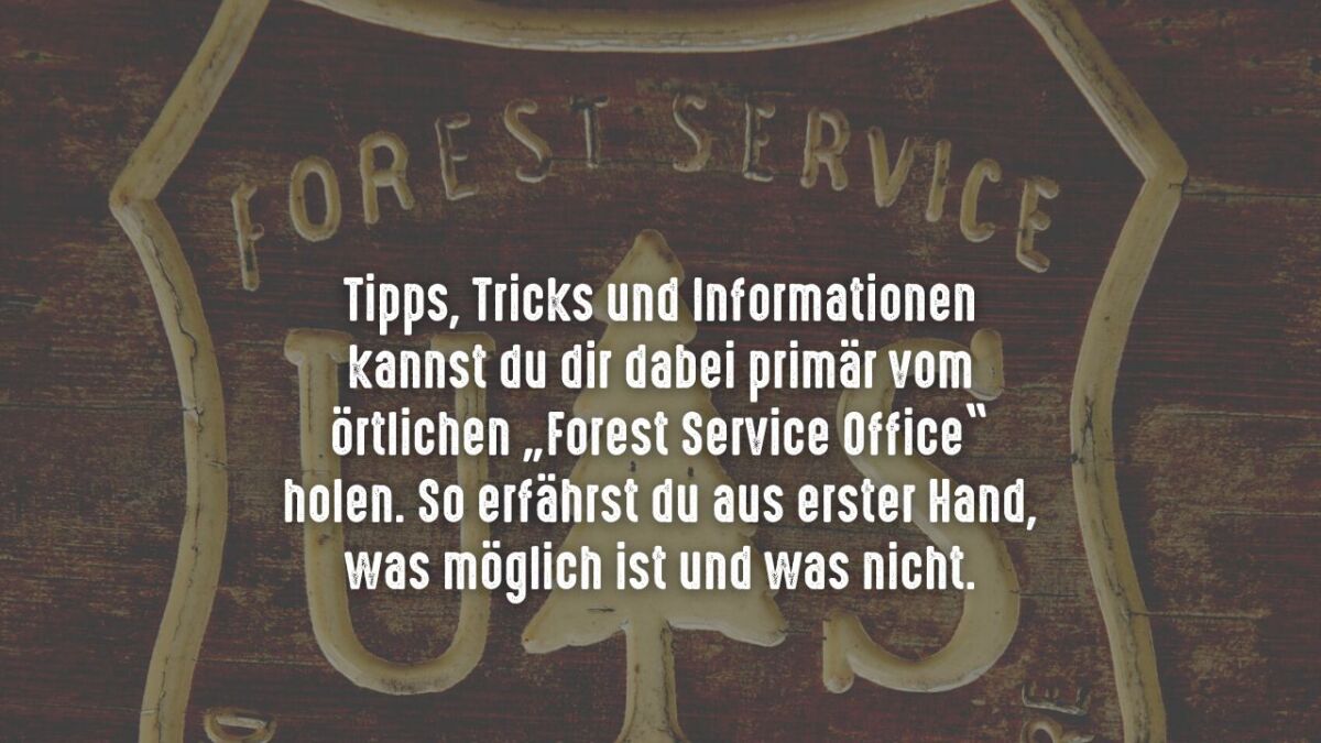 Forest Service Office tipps holen