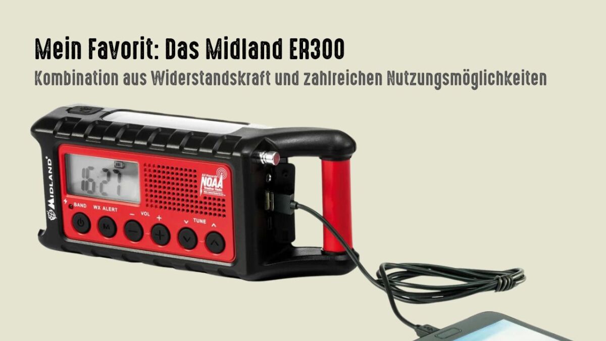 Midland ER300 Kurbelradio