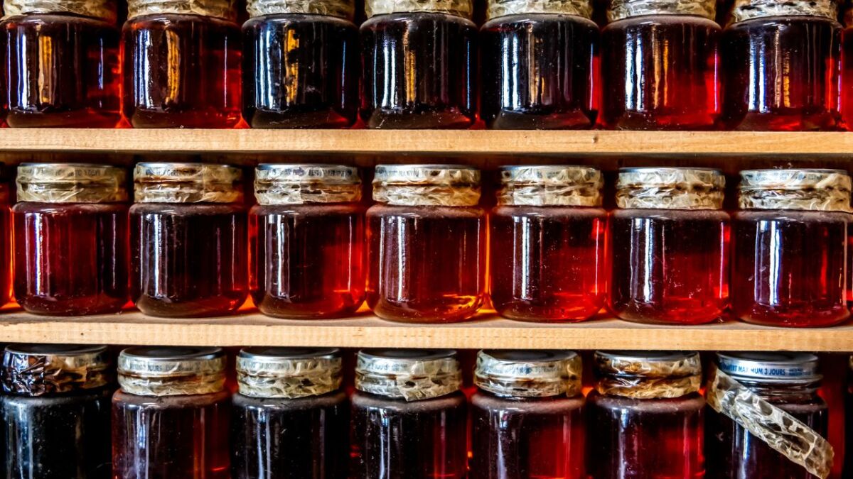 Maple Syrup in Jars