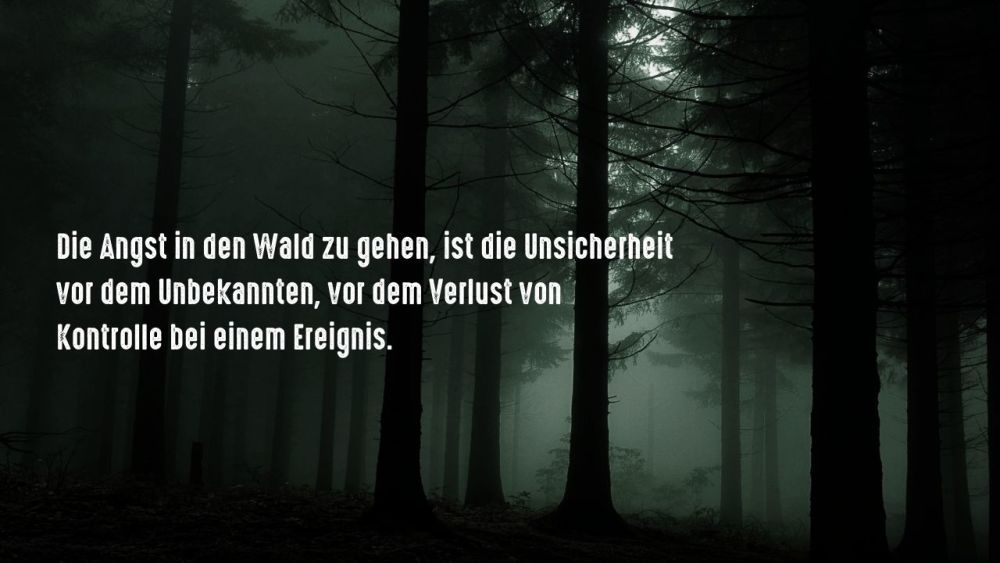 angst im wald gruende