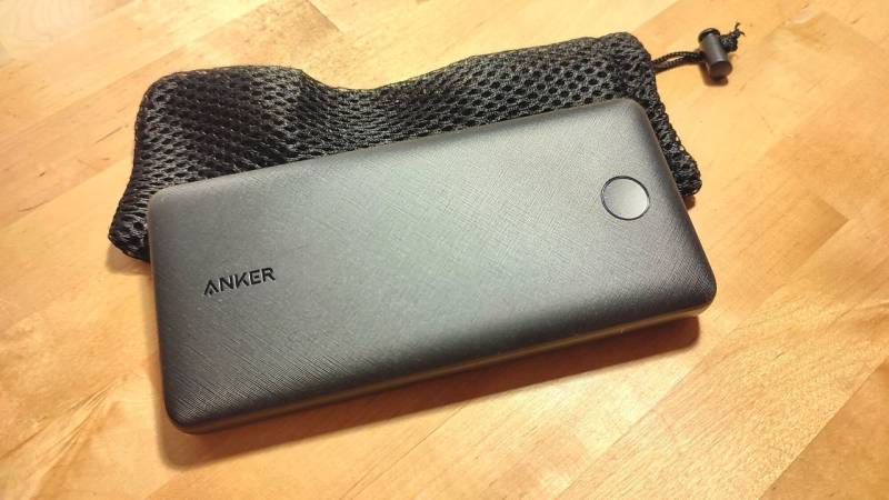 My Anker power bank with 20,000 mAh is fully charged and my salvation to provide my smartphone with power