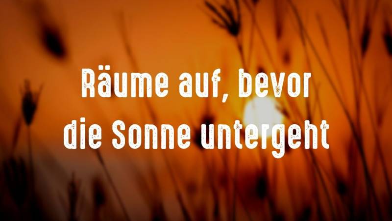 aufraeumen bevor die sonne untergeht campingplatz sauber und organisiert halten