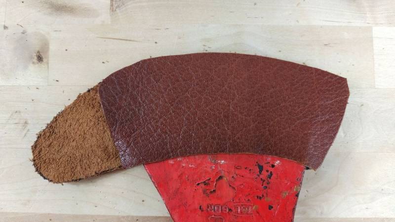 Your leather pieces are ready, now sew them together