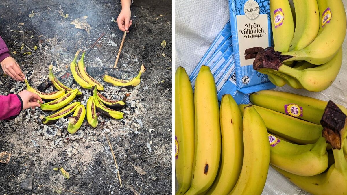 bananen mit schokolade aus der glut 2