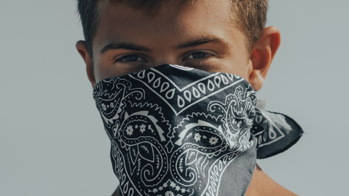 The Bandana is used as protection against dust or sun