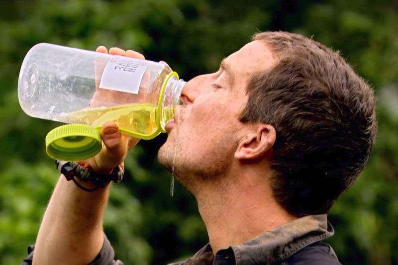 But what about Bear Grylls who drank his urine?