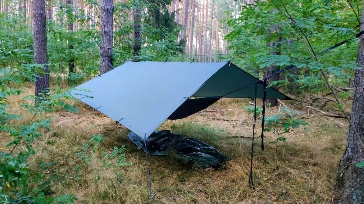 bestes tarp fuer outdoor bushcraft survival trekking wandern