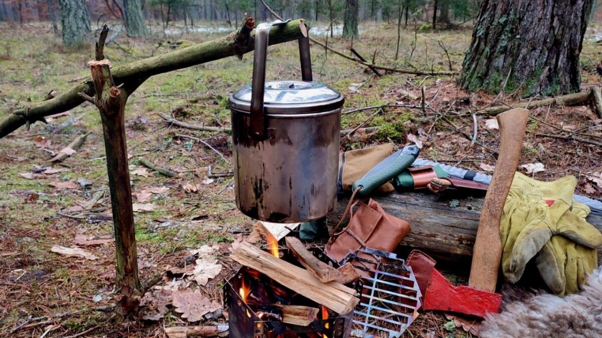 Regularly, I cook my meals in my Billy Can cooking pot.