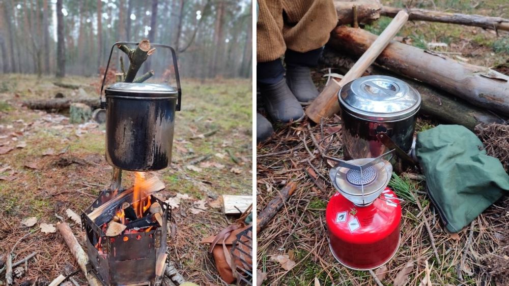 The Zebra Billy Pot is ready for use immediately - whether over a campfire or a gas stove