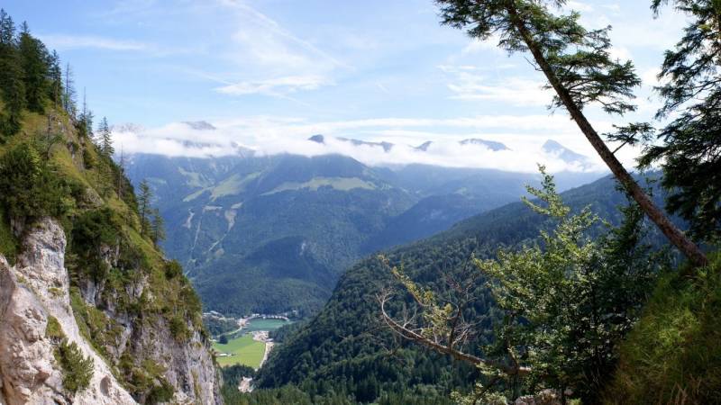 Blick vom Grünstein – unten ist der Königssee sichtbar