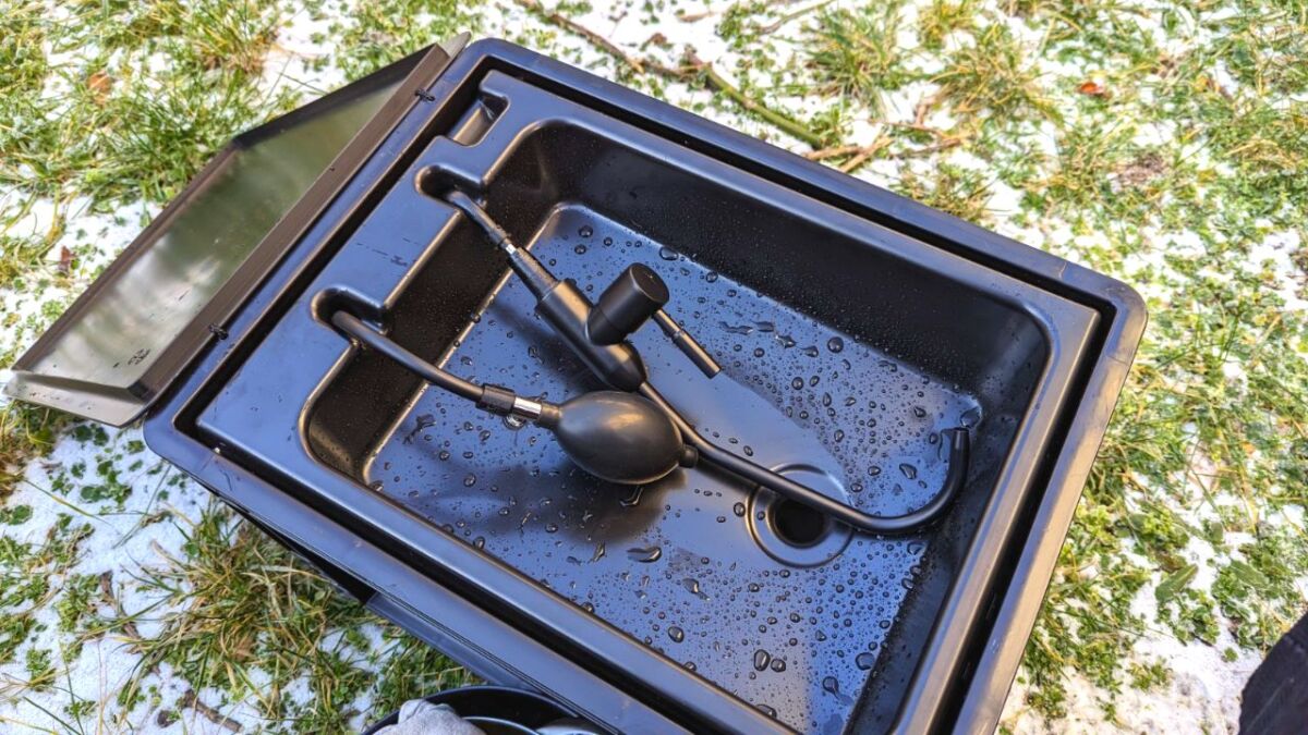 Brilliant: The BOXIO-WASH can be stored perfectly because you can close the lid