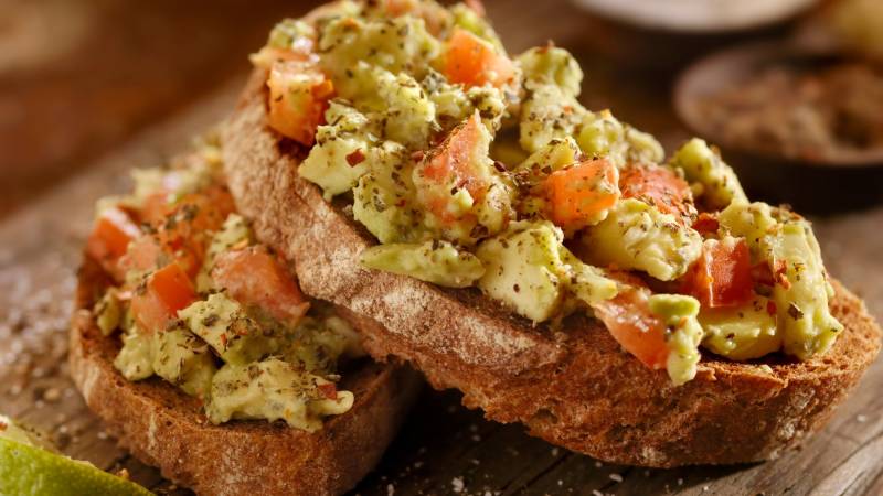 Avocado bread is quick and delicious