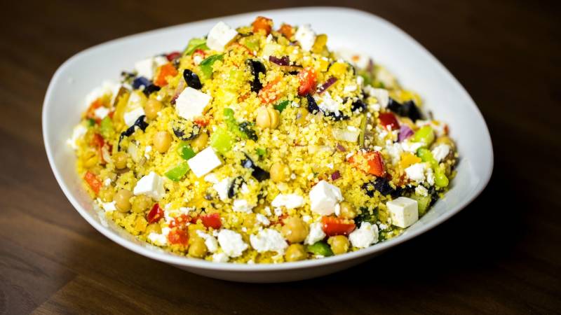 Couscous salad is one of my favorite recipes, not only for camping