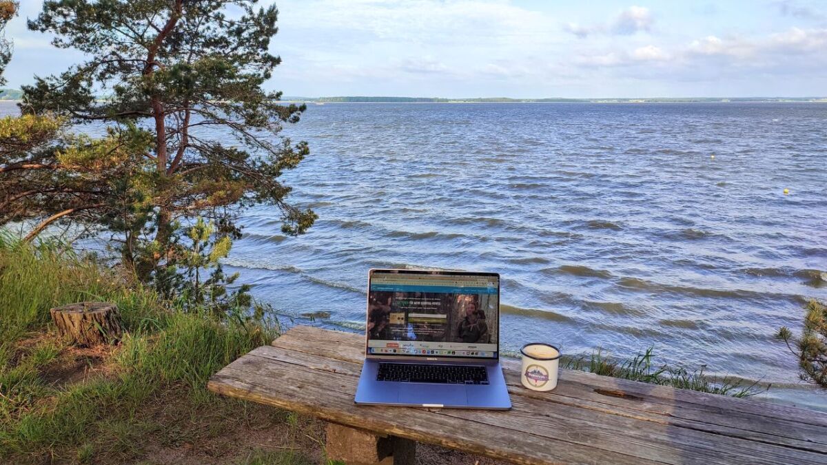 Camping und Arbeit passen bei mir wunderbar zusammen