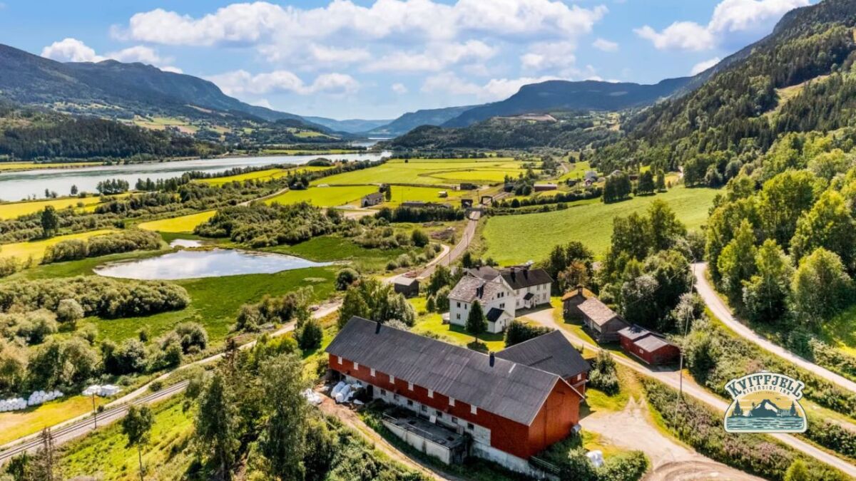 A section of the vast property in Norway