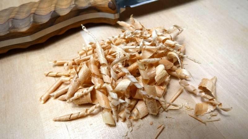 Carving feathersticks requires a lot of practice and time - so do it regularly