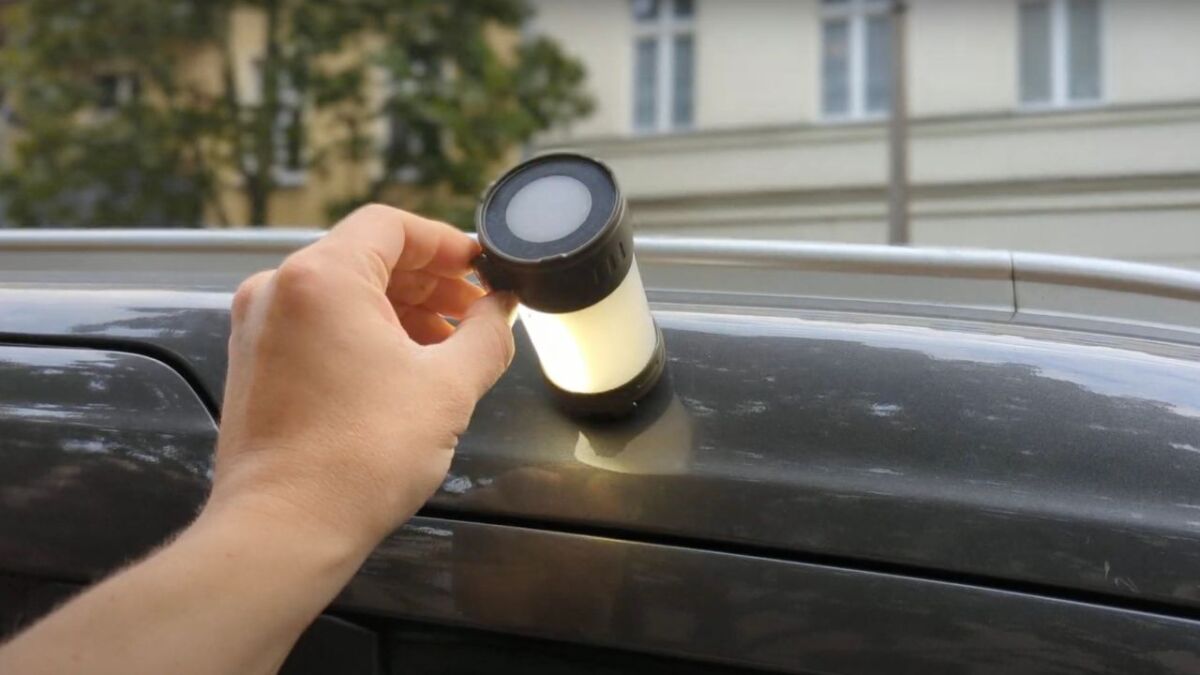 fenix cl26r pro led campingleuchte test review magnet autodach