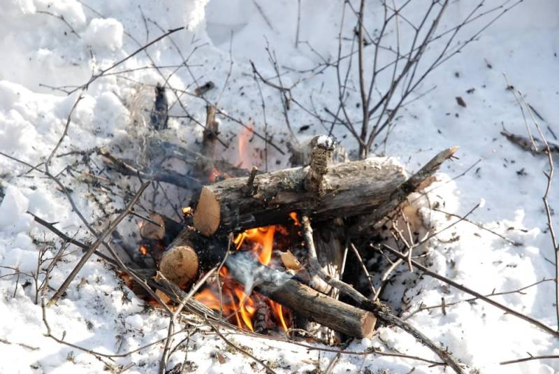 Feuer im schnee