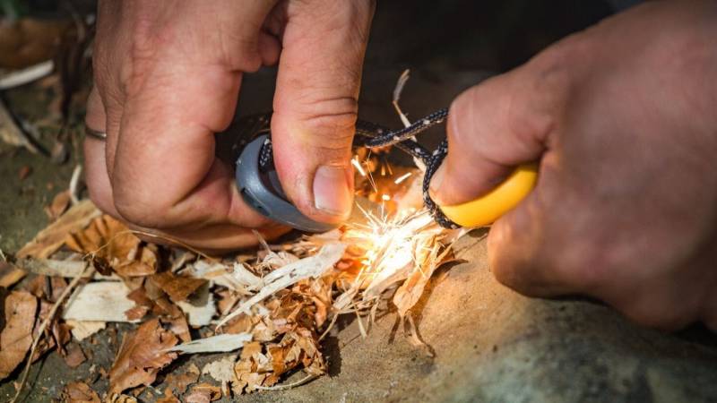 A Firesteel is used to make fire