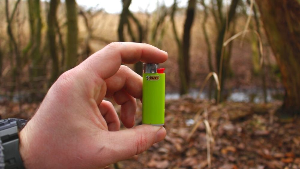 A lighter - essential when you're outdoors