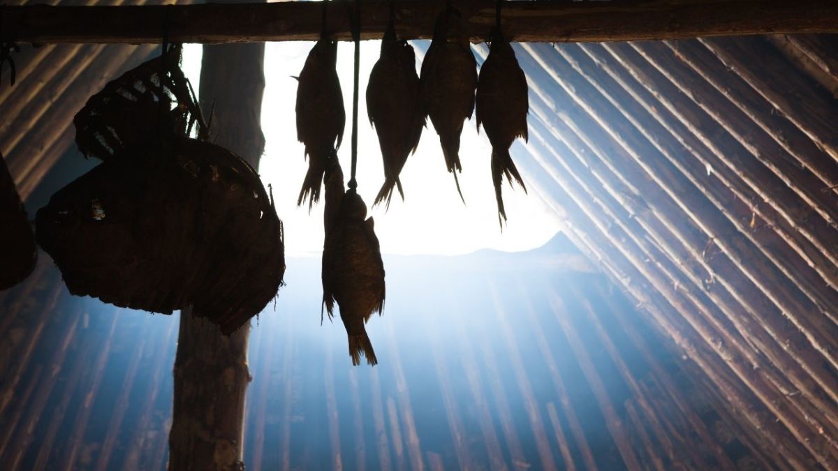 For a long time, fish was dried in the sun to preserve it