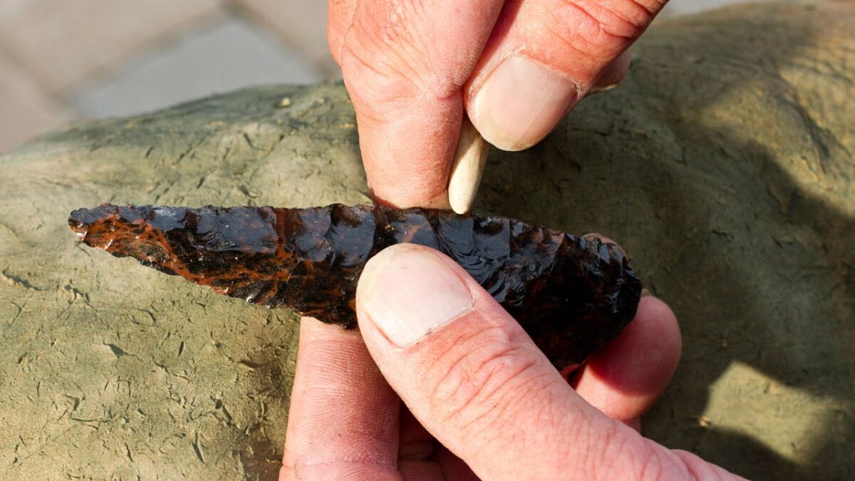 Flintknapping is the technique of shaping stones and glass to make tools and other objects.