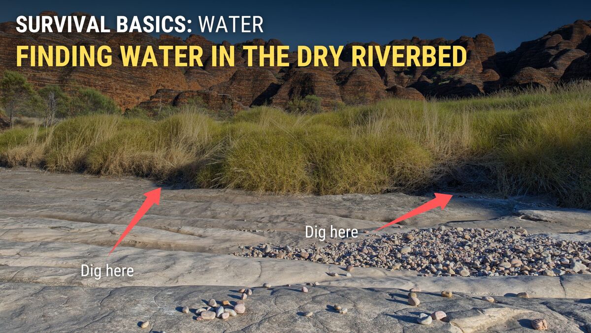 Finding water in a dry riverbed