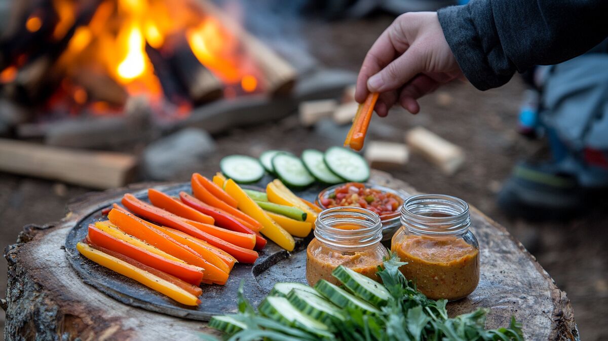 gemuese platte dip camping rezept 1