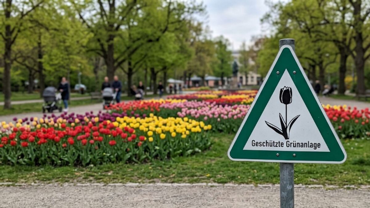 Handstraußregel: Was darfst du in Deutschland pflücken? geschuetzte tulpen gruenanlage