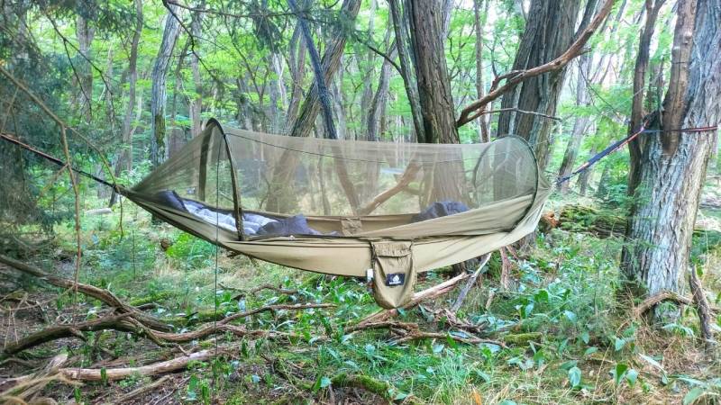 Eingefleischte Bushcrafter schlafen auch im Wald abseits der Zivilisation