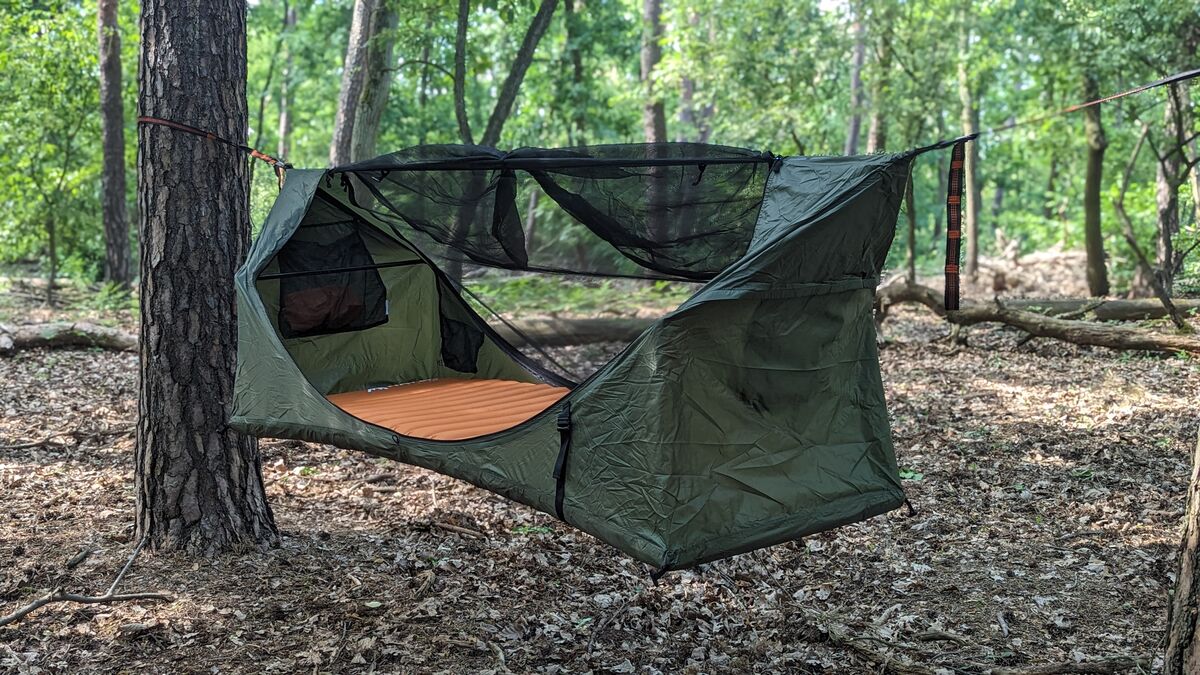 The Haven Tent XL set up without tarp