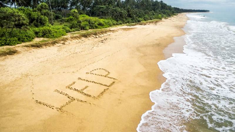 hilfe signal am strand