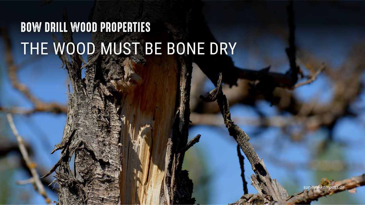 Important: Your wood must be bone dry