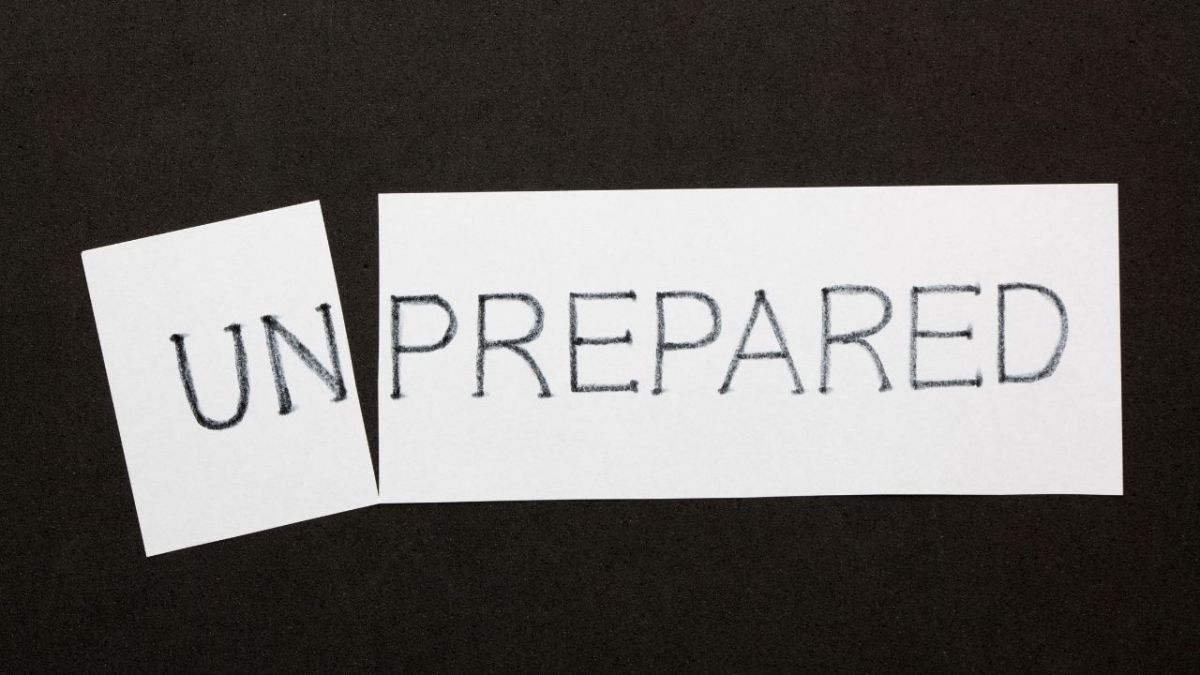 Is it ever too late to prepare for a crisis?