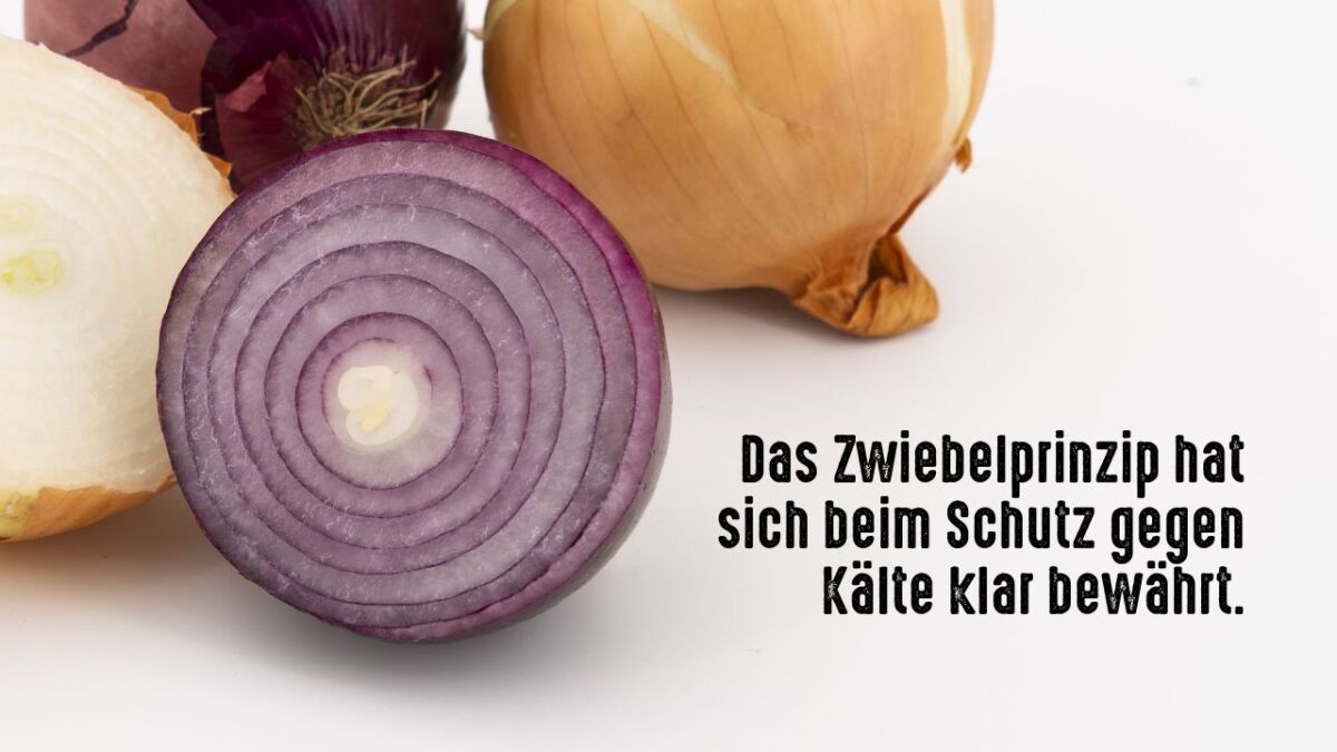 kleidungswahl zwiebelprinzip