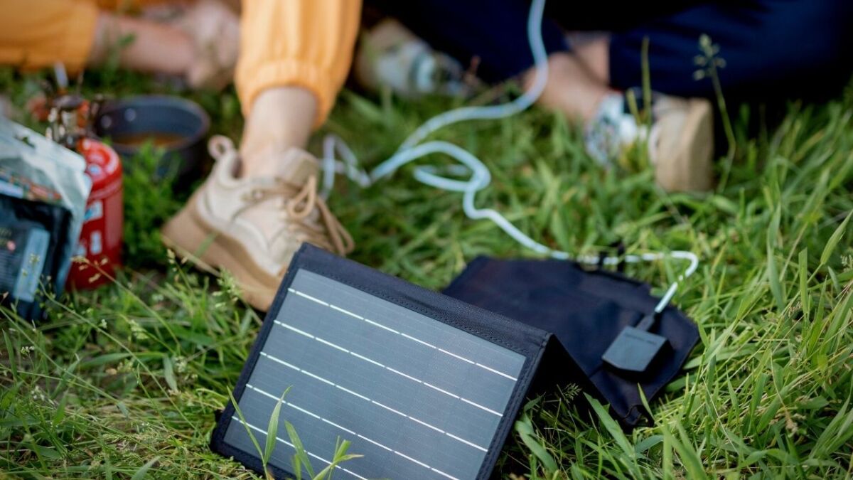 small solar panel for hikes