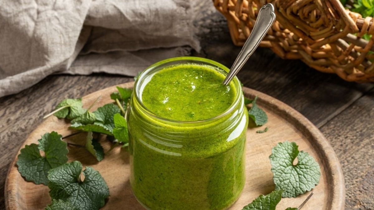 You can make a delicious pesto out of the garlic mustard