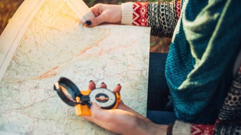 Compass and maps are essential for prepping