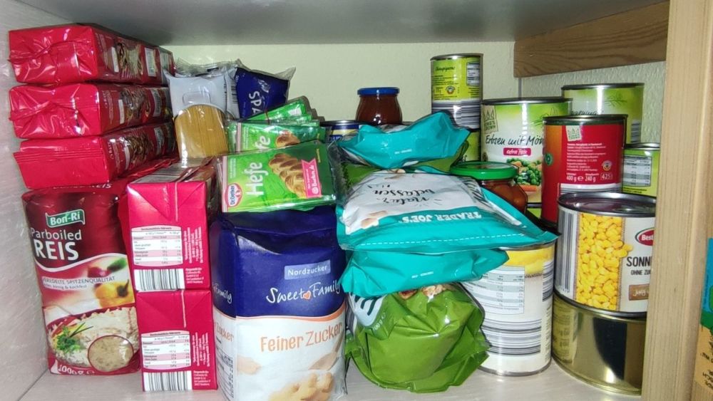 A small supply of food is inexpensive and helps in case of crisis