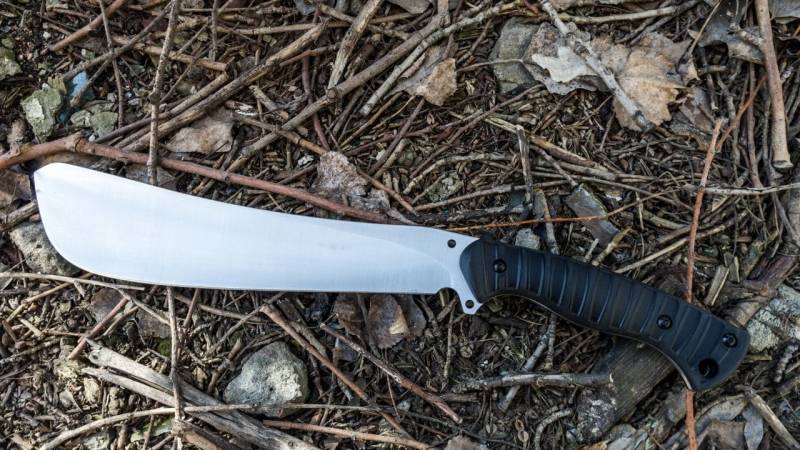 A machete is a particularly long fixed blade knife