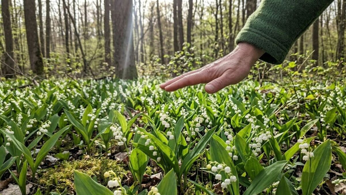 Handstraußregel: Was darfst du in Deutschland pflücken? maigloeckchen wald hand sonnig
