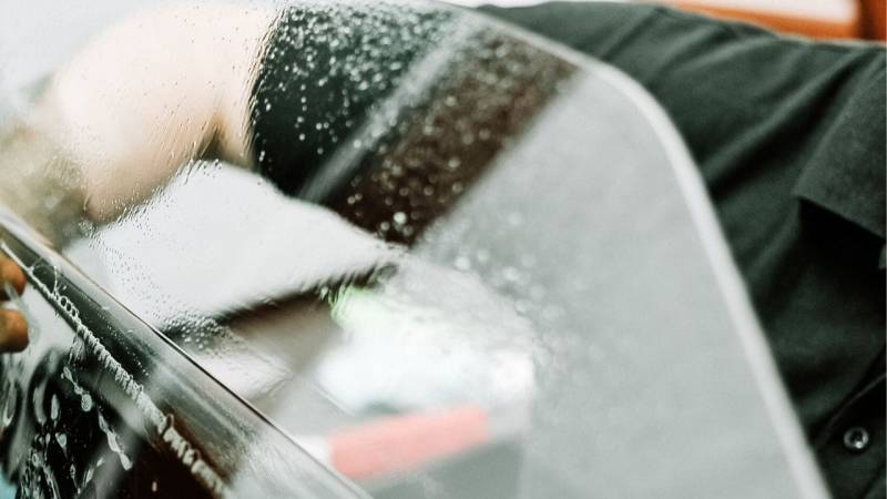 Use the unpolished edge of a car window to sharpen your knife.