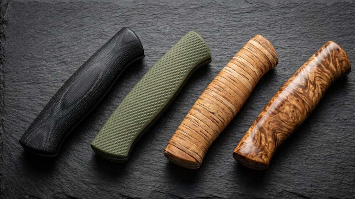 messergriff materialien micarta g10 birkenrinde