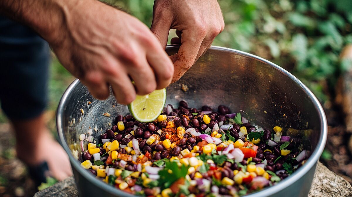 mexikanischer bohnensalat camping rezept 1