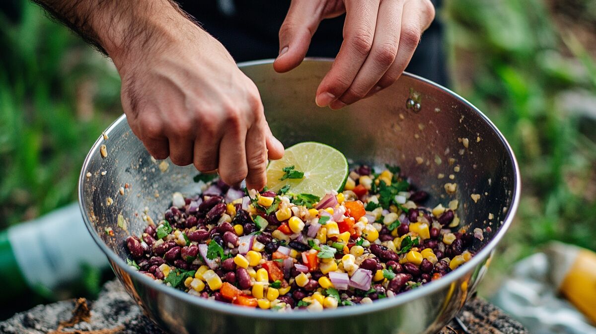 mexikanischer bohnensalat camping rezept