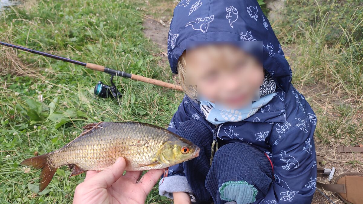 mit kindern rotauge gefangen 1