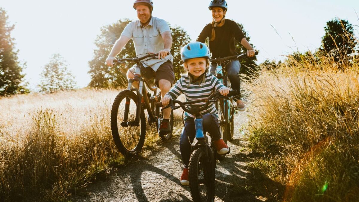 mountainbiken familie