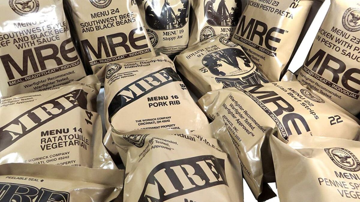 Survival Meal Ration MRE Preppers Long Term Military Canned Food Emergency