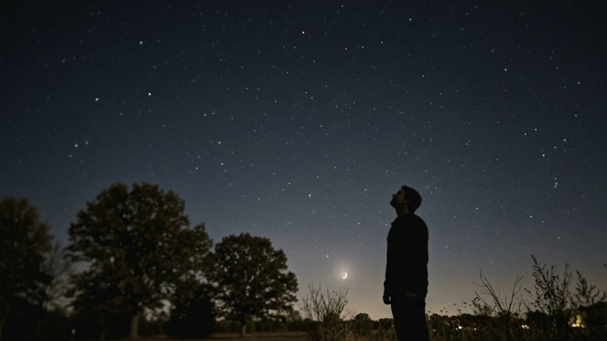 nacht draussen sterne dunkelheit